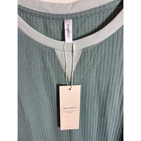 NWT Knit Sweater Vest Lightweight Preppy Y2K Retro Green Size 2XL - Picture 3 of 6